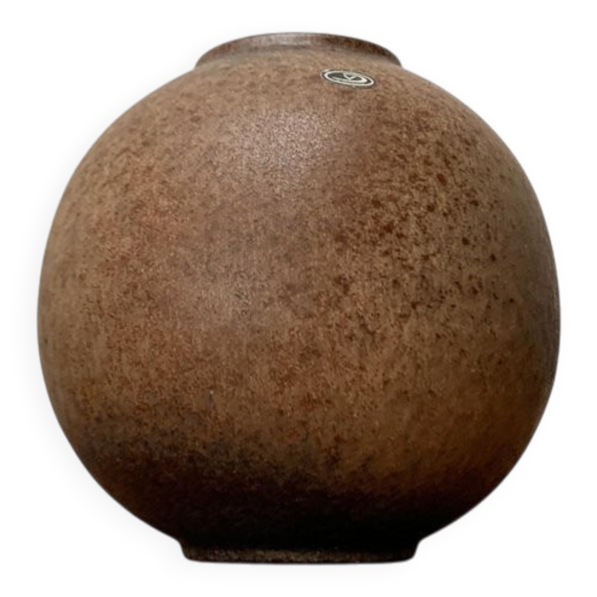 Mid-century German minimalist studio pottery vase by Fritz Van Daalen, 1960s.