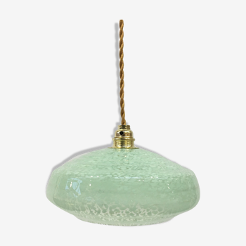 Clichy glass art deco hanging lamp