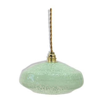 Clichy glass art deco hanging lamp