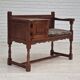 Commode assise en chêne années 1950 scandinave