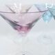 Verres à martini à pois