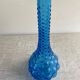 Turquoise blue employment glass carafe