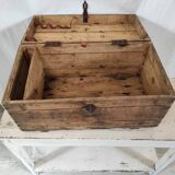 Old wooden workshop box