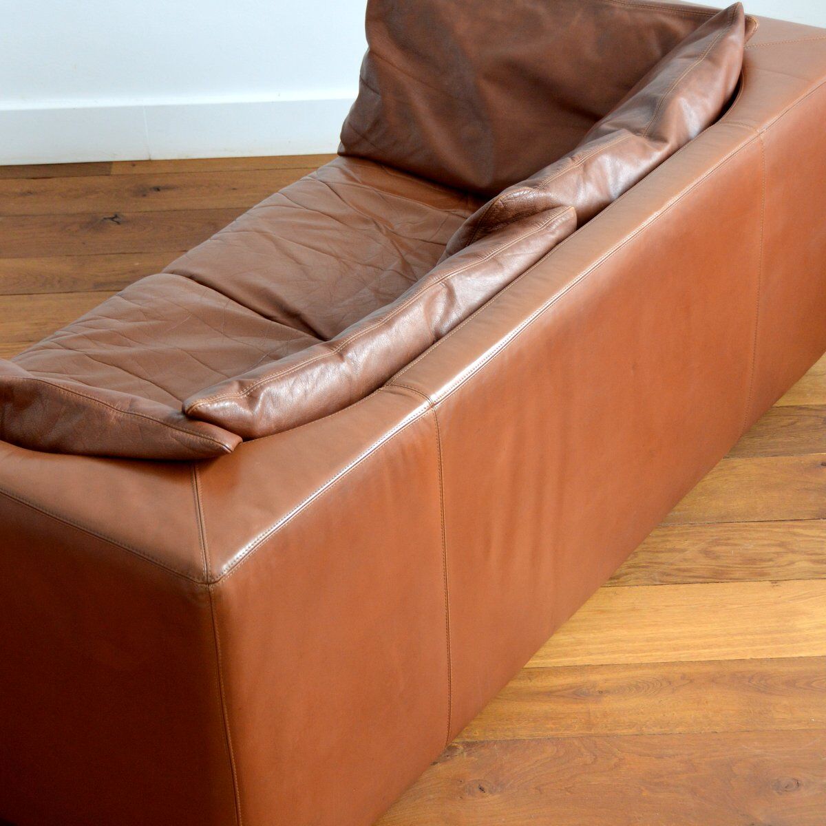 Sofa sofa leather leolux netherlands 1970s