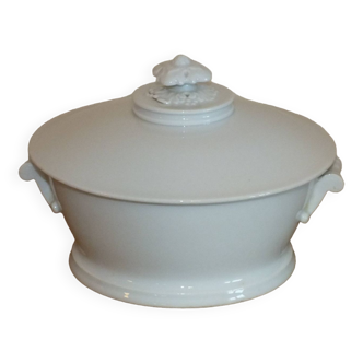 Vegetable soup tureen in porcelain old paris 19th