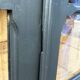 Armoire parisienne noire vitrée rénovée