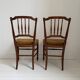 Pair of lovely Napoleon III / Louis XVI chairs - Striped velvet