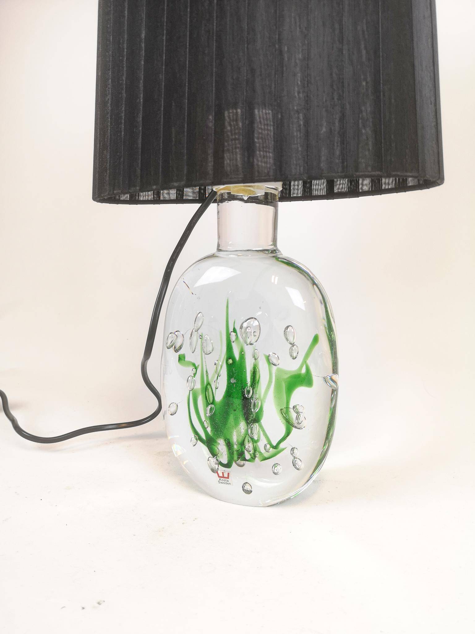Mid-century table lamp "Seaweed" Kosta Vicke Lindstrand, 1950s, Sweden