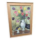 Large flowery painting