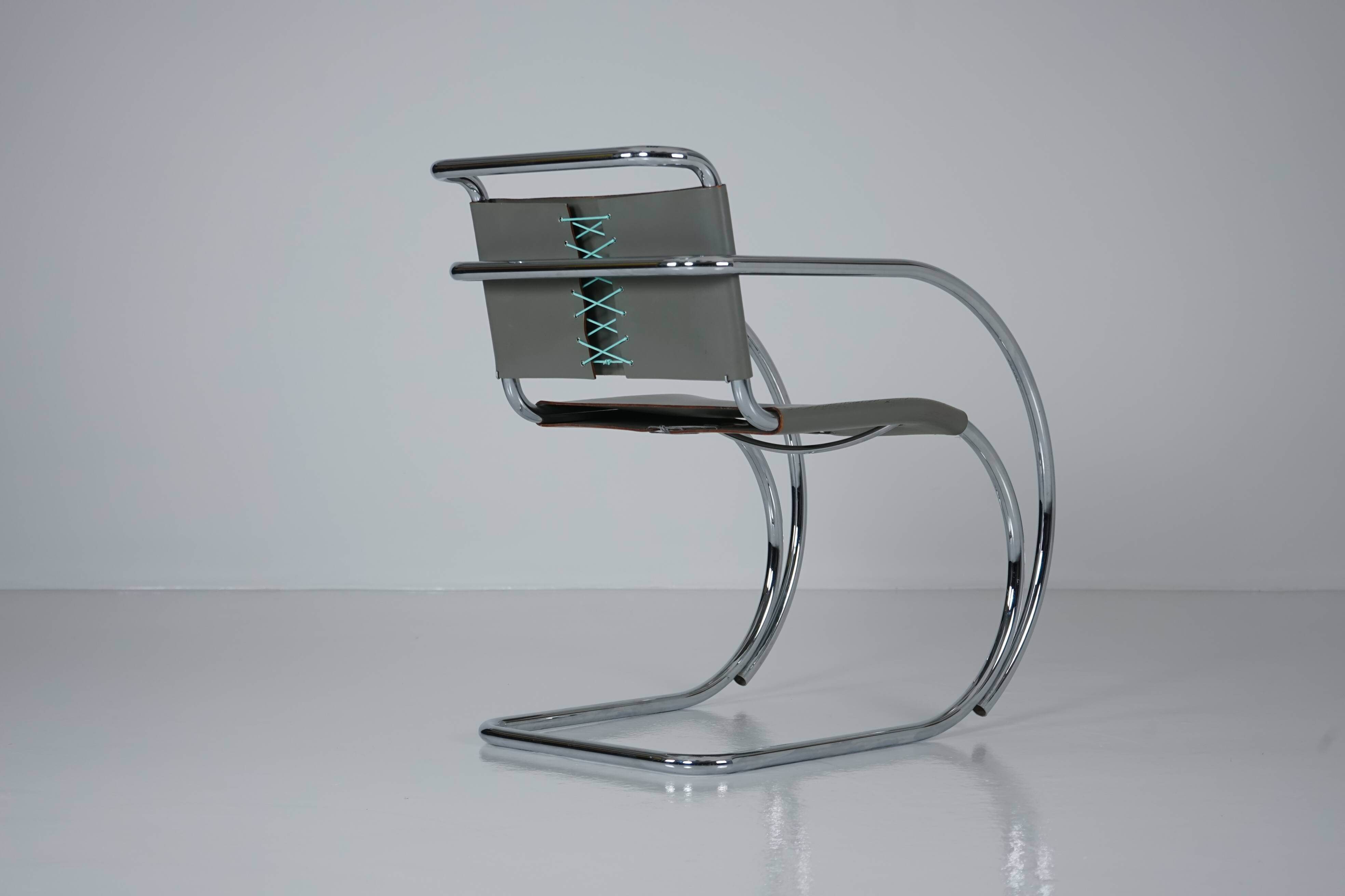 MR20 Tubular Steel Chair by Ludwig Mies van der Rohe for Knoll