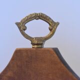 Retro night valet in brass and wood in Neoclassical style