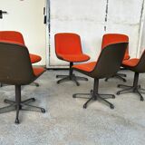 Series Of Six Comforto Edition Chairs Around 1970
