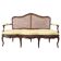 Antique Walnut And Vienna Straw Sofa, Italy 18th Century