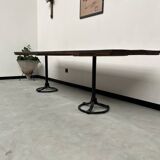 Grande table en bois ancienne esprit industriel
