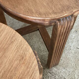 Set of 6 wooden stools