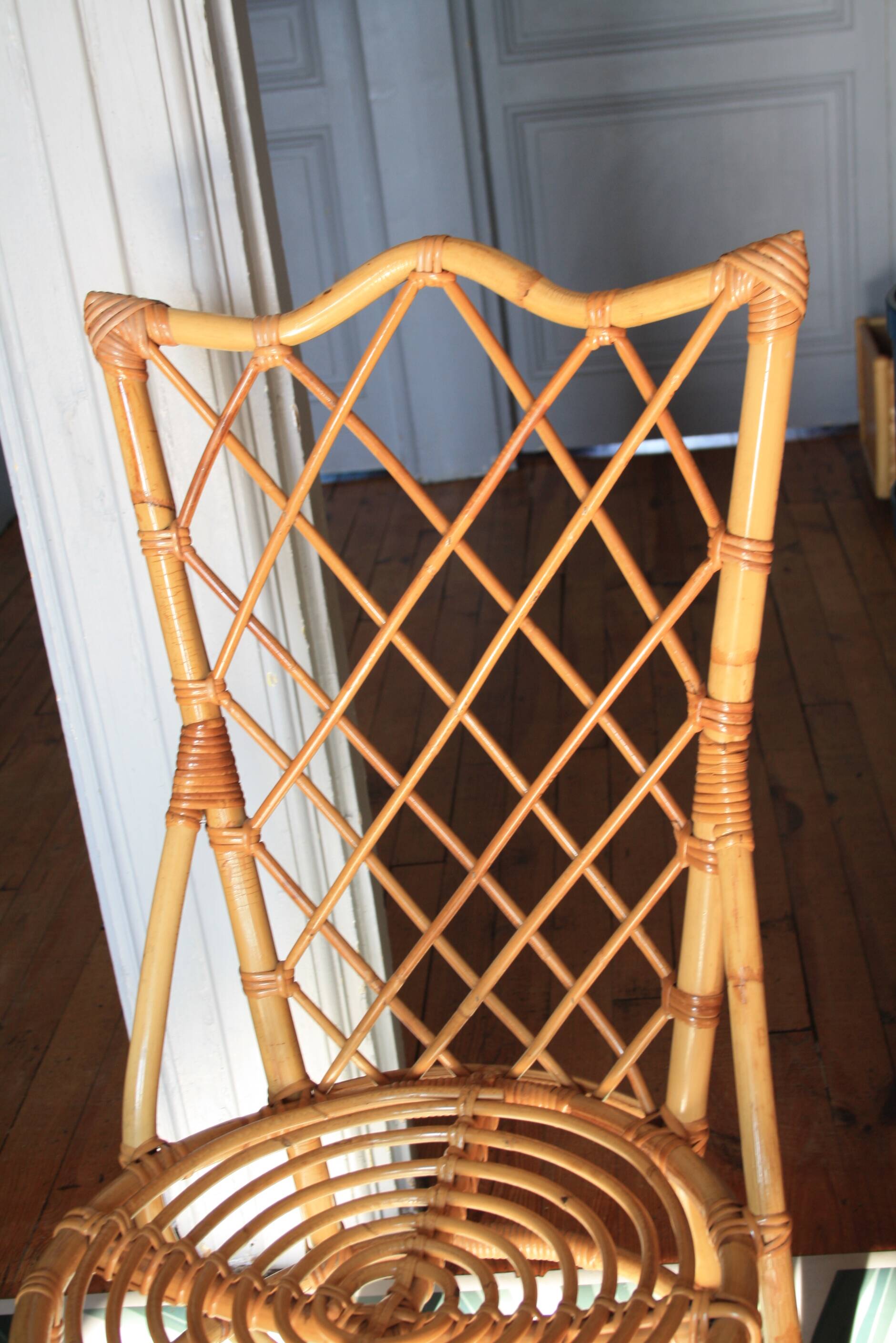 Louis Sognot rattan chair