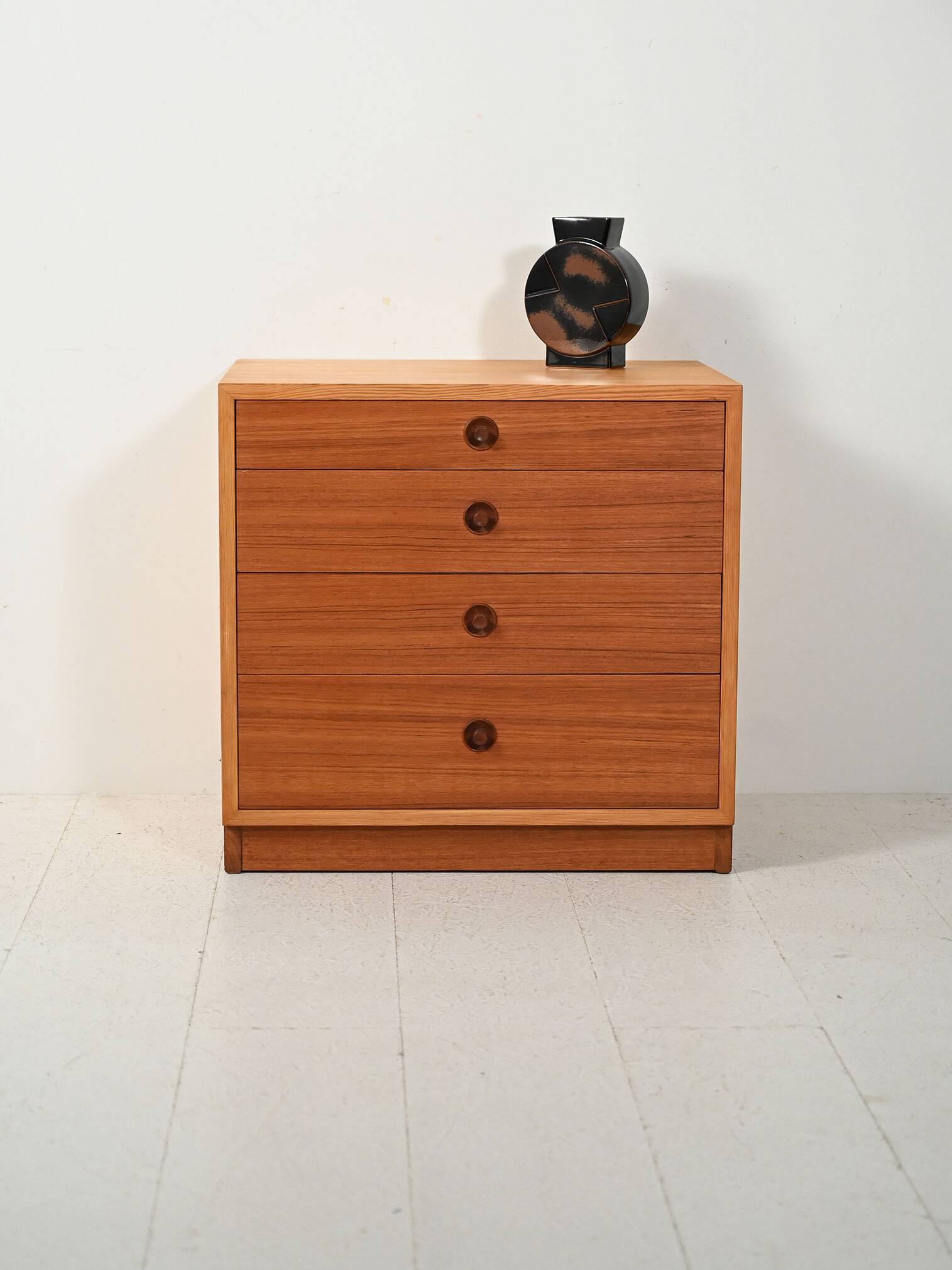 Commode en hêtre danois et teck par Børge Mogensen