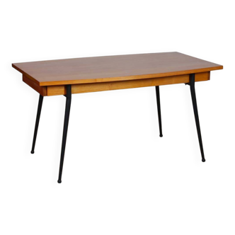 Table de repas en chêne et métal, années 1960