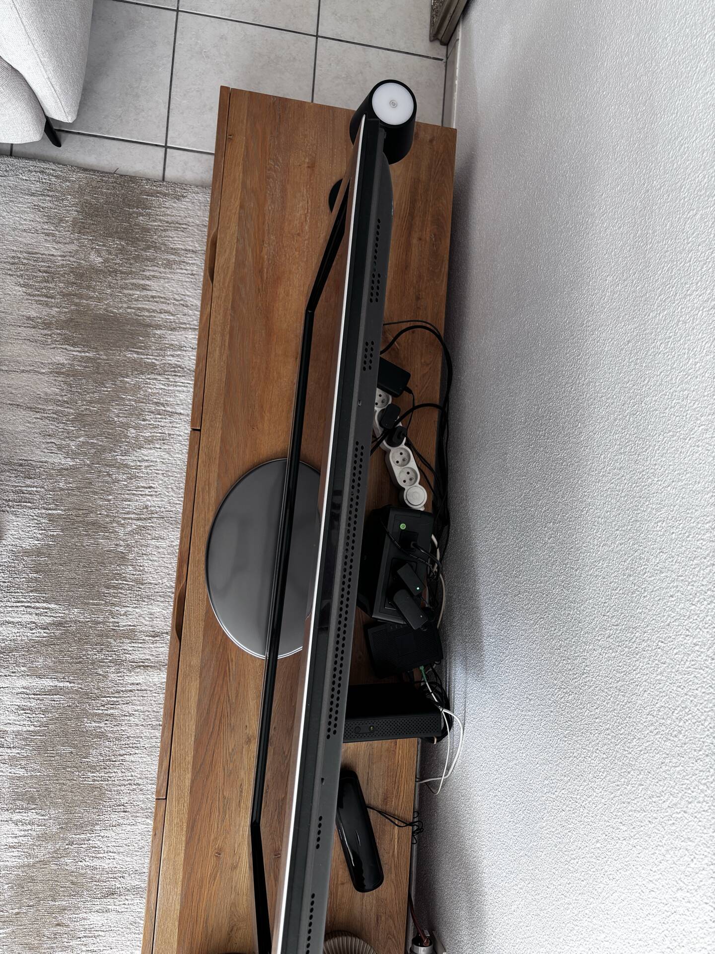 Solid oak TV unit