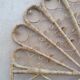 Vintage peacock wicker headboard