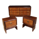 Paire de tables de chevet italiennes, milieu du 20e siècle