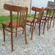 Série de 4 chaises bistrot