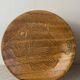 Six flat fish plates in Chantilly wood-effect ceramic