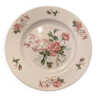 Pink flower plates