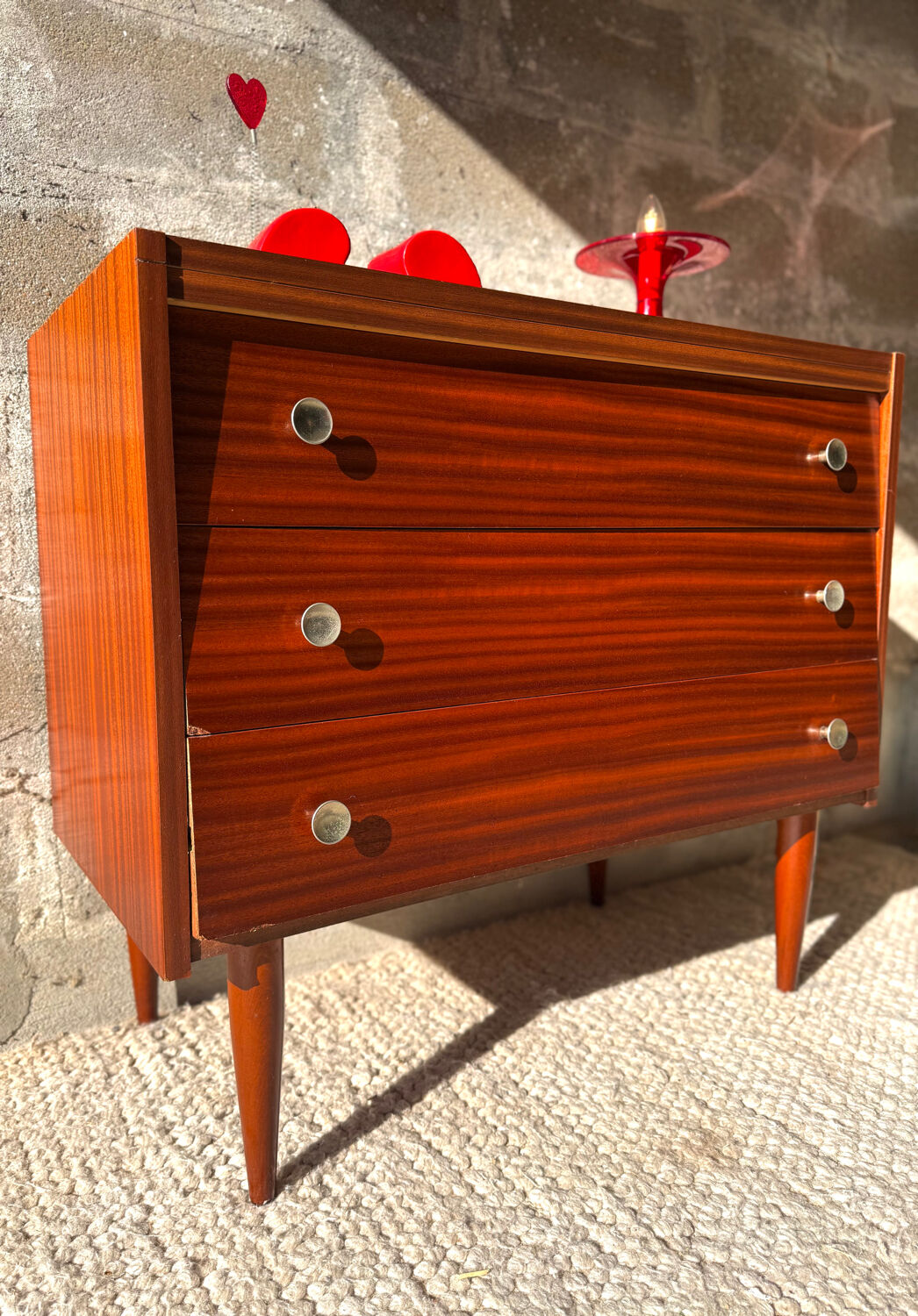 Vintage teak chest of drawers, 60s/70s.