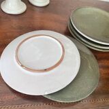 Set of 5 ceramic dessert plates