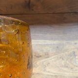 Bubble glass cup-verrerie Biot-70s