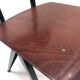 Lot of 4 vintage school chairs Galvanitas S16 Netherlands
