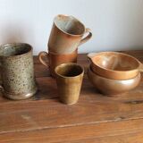 Set of stoneware cups