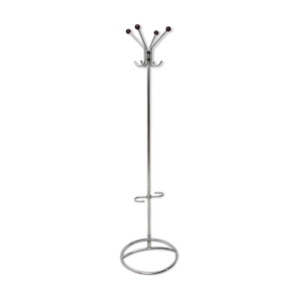 Bauhaus chrome plated Coat rack, 1930s, Czechoslovakia