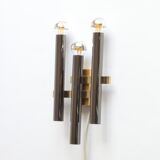 Chrome wall light by Sciolari for Boulanger, Belgium 1970s