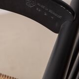 Hans J. Wegner J16 Black Rocking Chair, 1969 FDB
