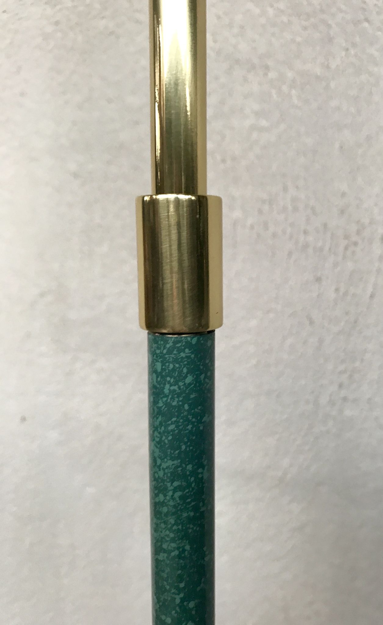 Floor lamp in brass and metal (Deknudt) vintage