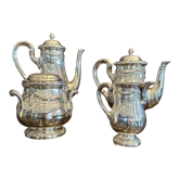 Tea service coffee goldsmith Gallia for Christofle Late nineteenth century
