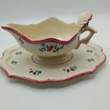 Saucière en faience de Gien model Lorraine