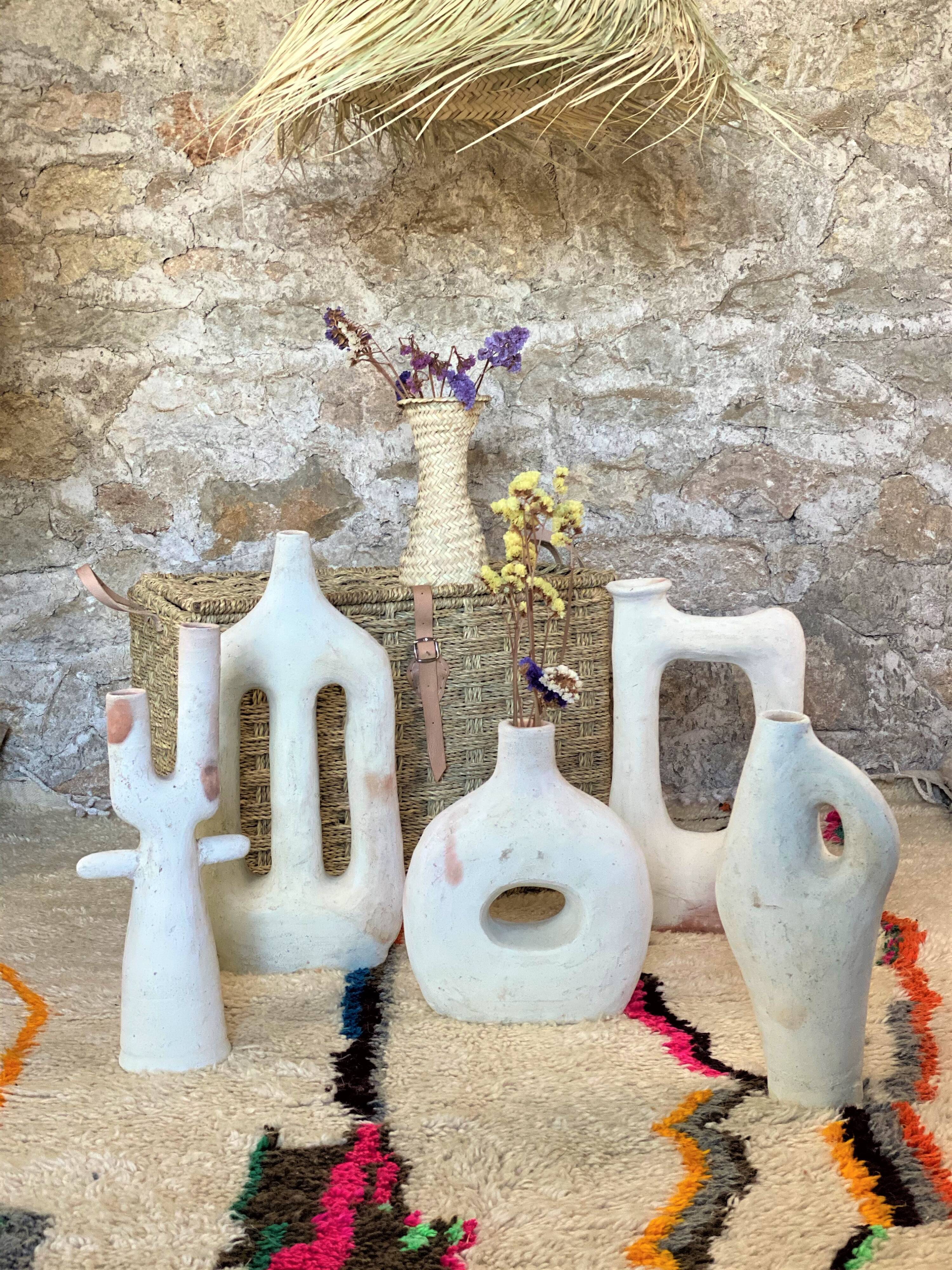 Terracotta vase /candle holder