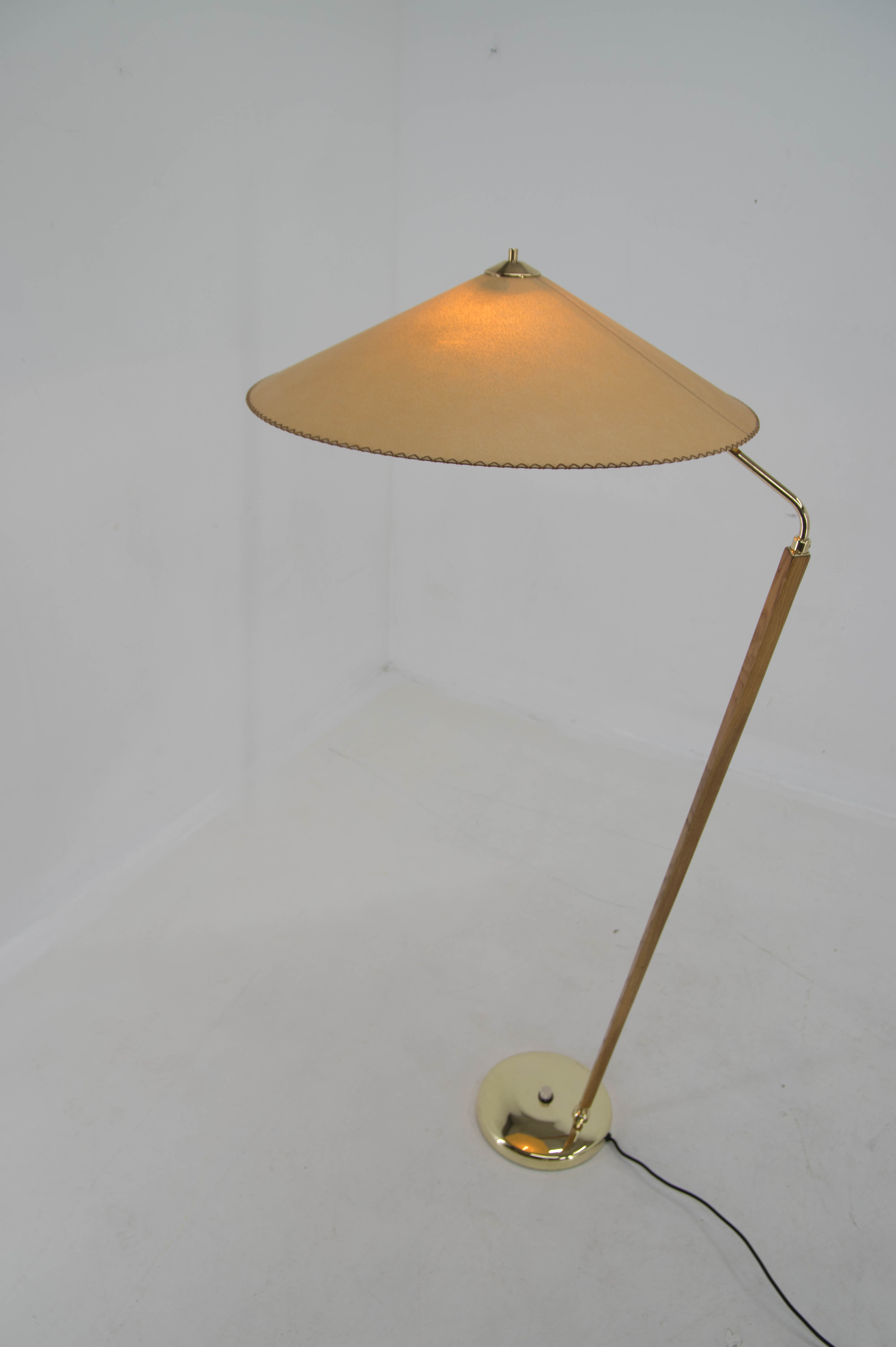 1960 Midcentury Floor Lamp "Japanese style" by Zukov, Czechoslovakia