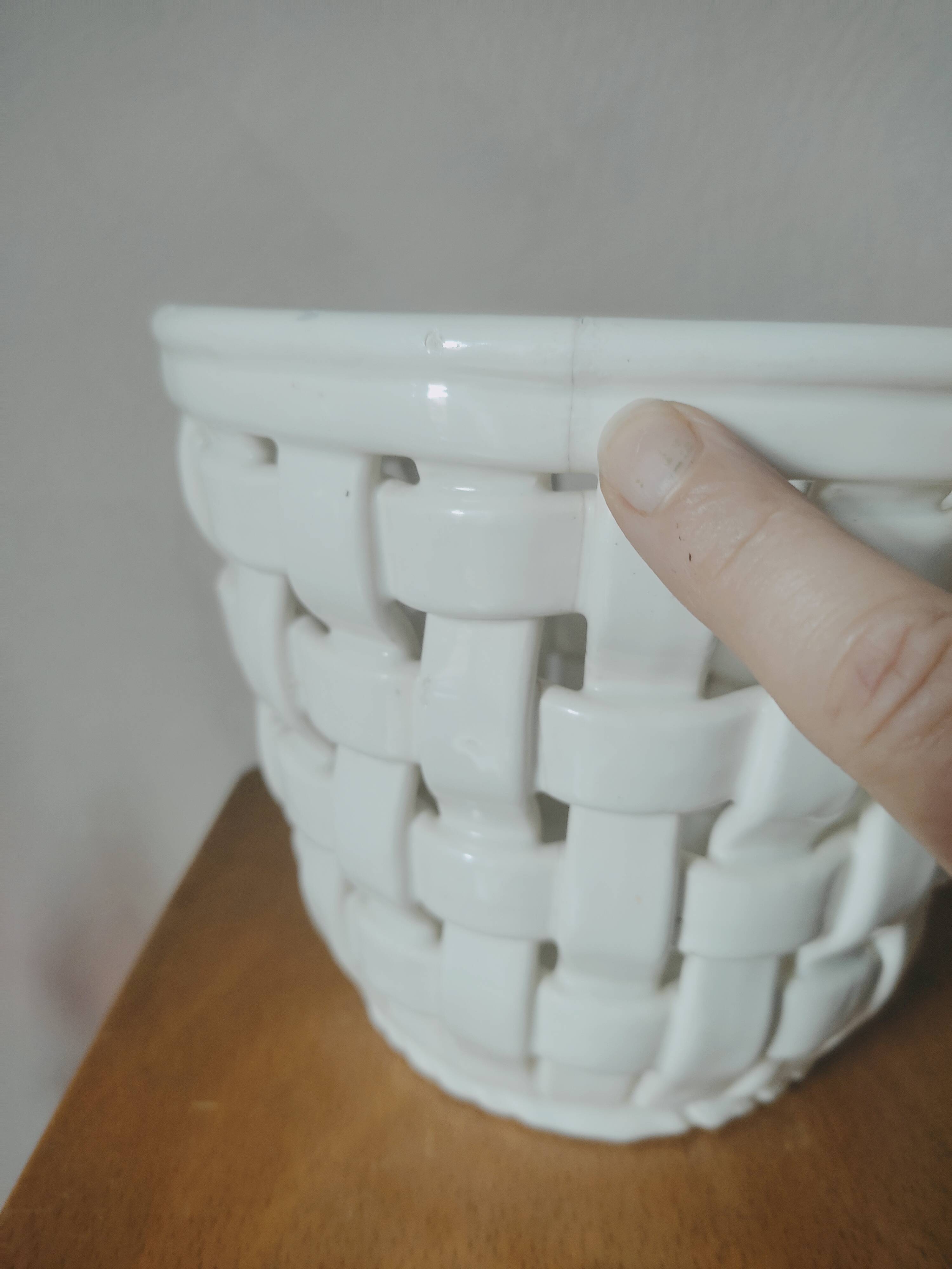 Braided earthenware pot pot cover