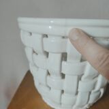 Braided earthenware pot pot cover