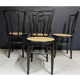 Série de 4 chaises bois courbé