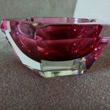 Ashtray or crystal bag empty Val Saint Lambert Vintage