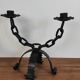 Pair of brutalist candlesticks