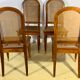 Four chairs canned art nouveau period 1900