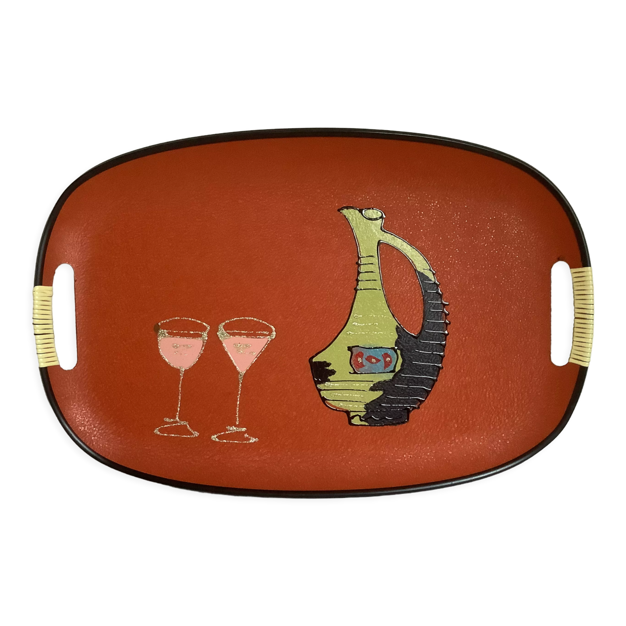 Old tray scoubidou handles made in Japan