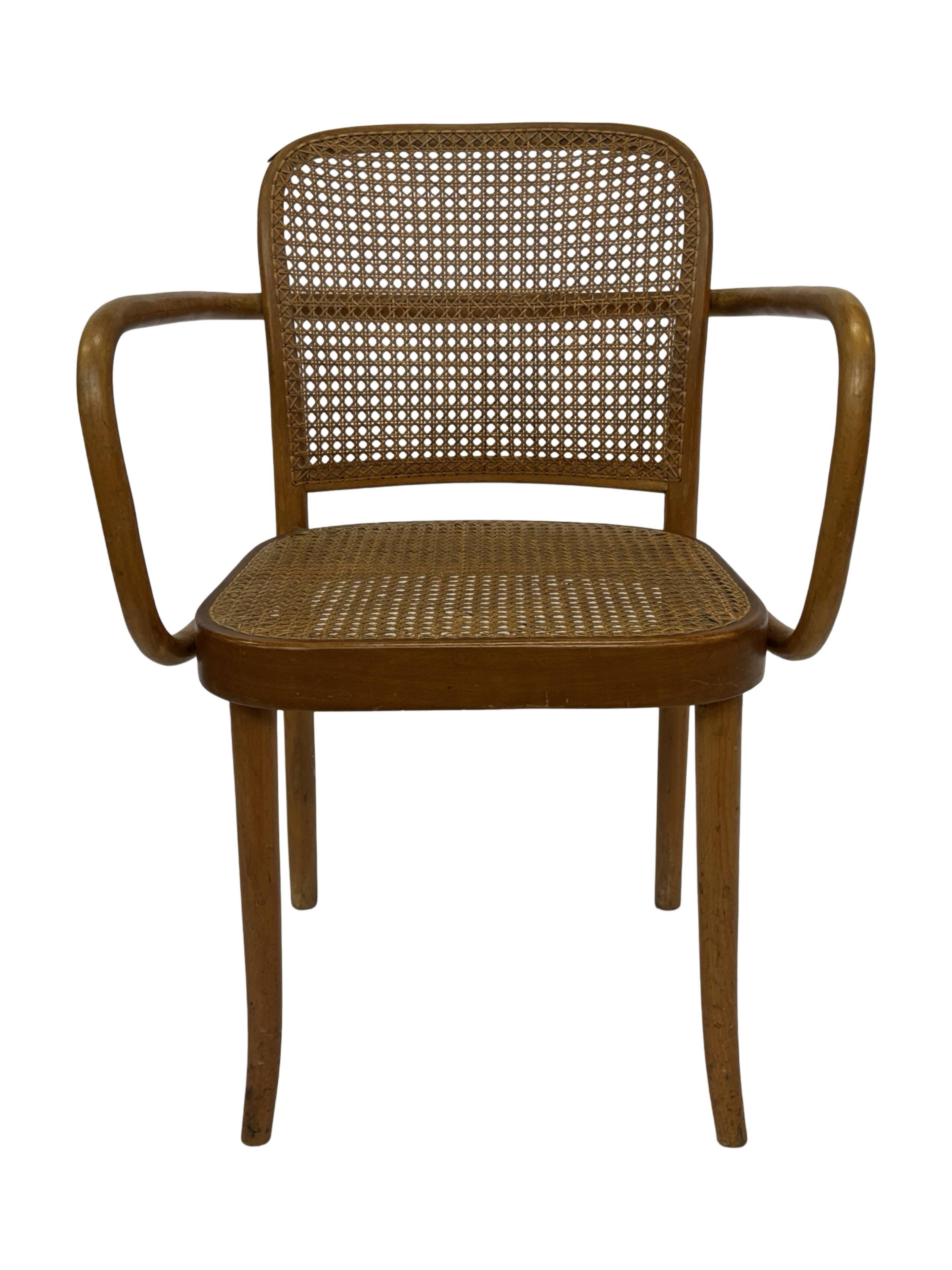 Chaise vintage modèle 811 / Chaise Prague de Josef Hoffmann pour Ligna 1950