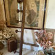 Wall-mounted wooden coat rack with 6 hooks